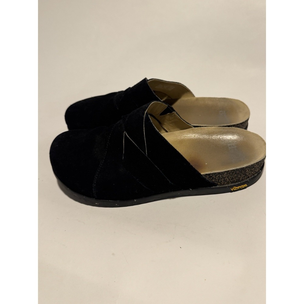 Dansko Womens Size EU 41 Daniella Black Suede Slip On Mules Clogs 10.5